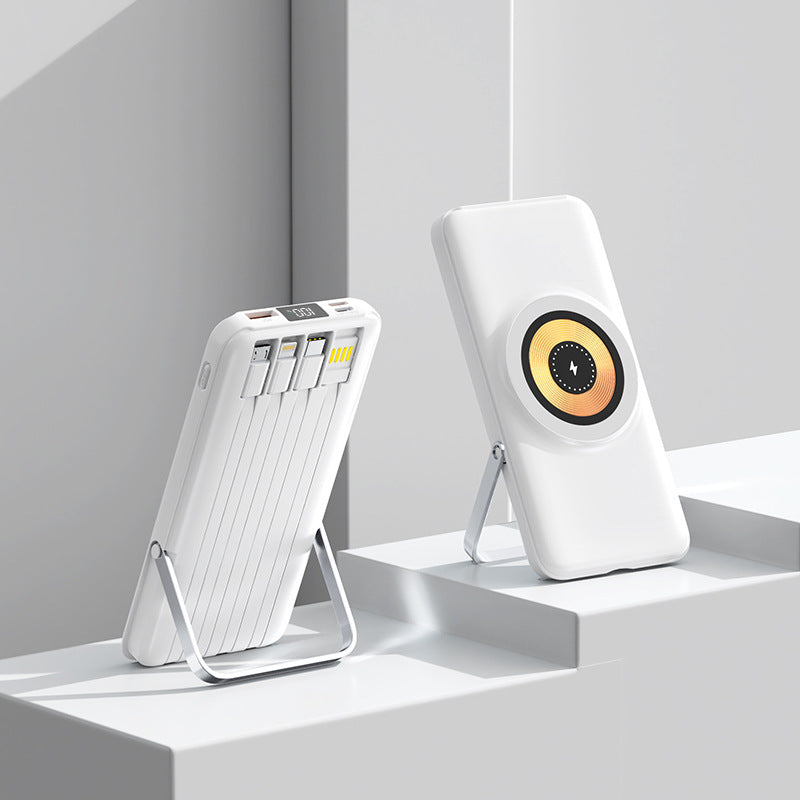 Bærbar powerbank med trådløs ladefunksjon Skanto