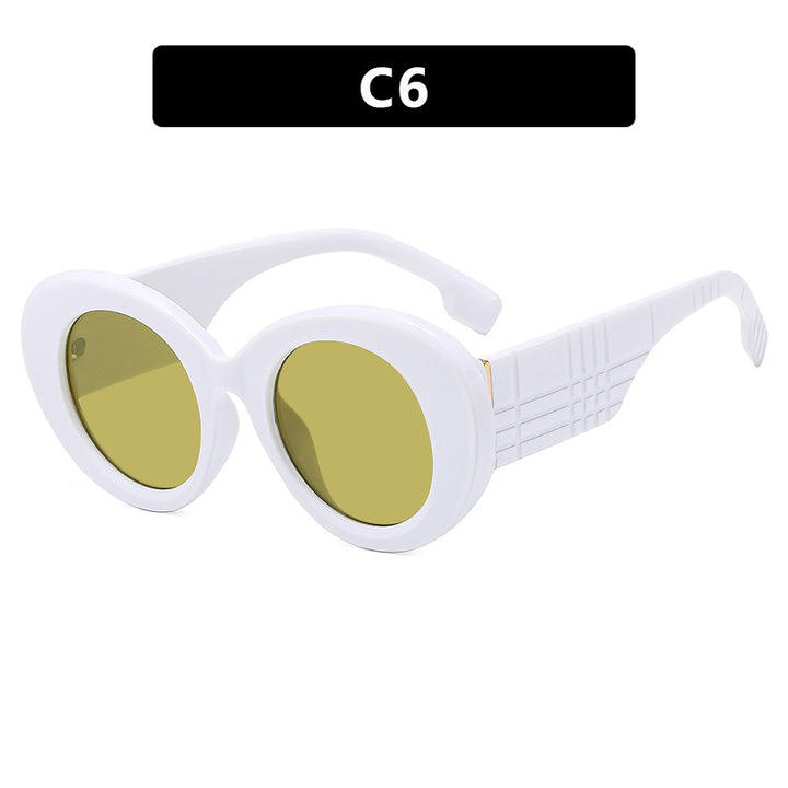 Women's extravagant sunglasses with creative frame design and protective UV filter Skanto