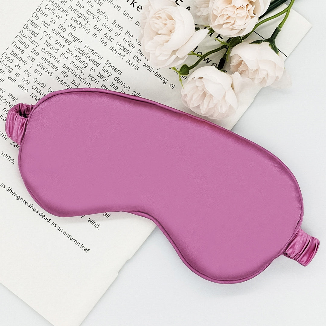 Dame nan silkeslignende sovemaske med ekstra polstring og elastisk satinsnor Skanto
