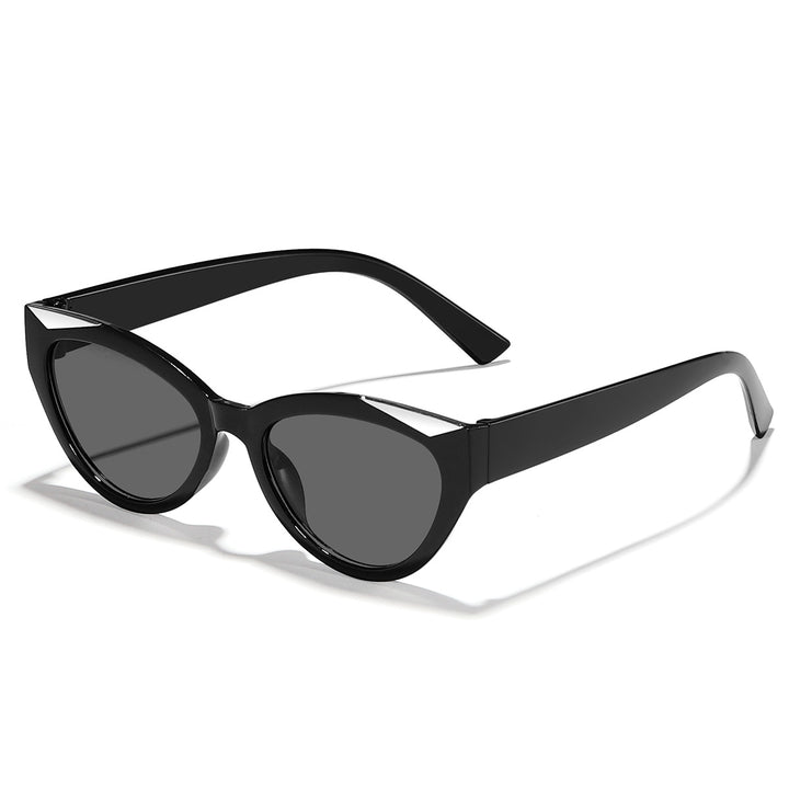 Dame moter Cat-Eye solbrille med glitrende detaljer Skanto