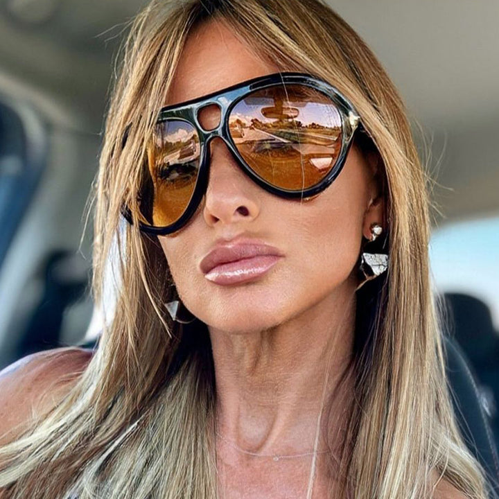 Women's modern sunglasses with unique design Skanto