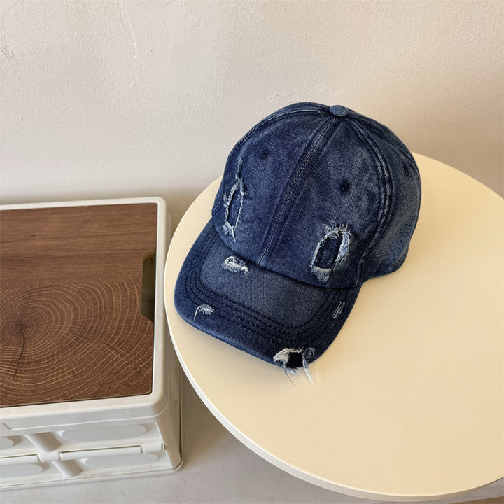 Herre Slitt Denim Baseball Caps Skanto 1783921899