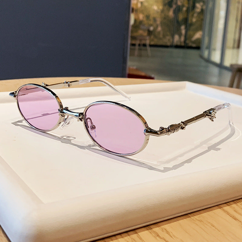 Women's fashion glasses with elegant metal frame and lightly tinted lenses Skanto