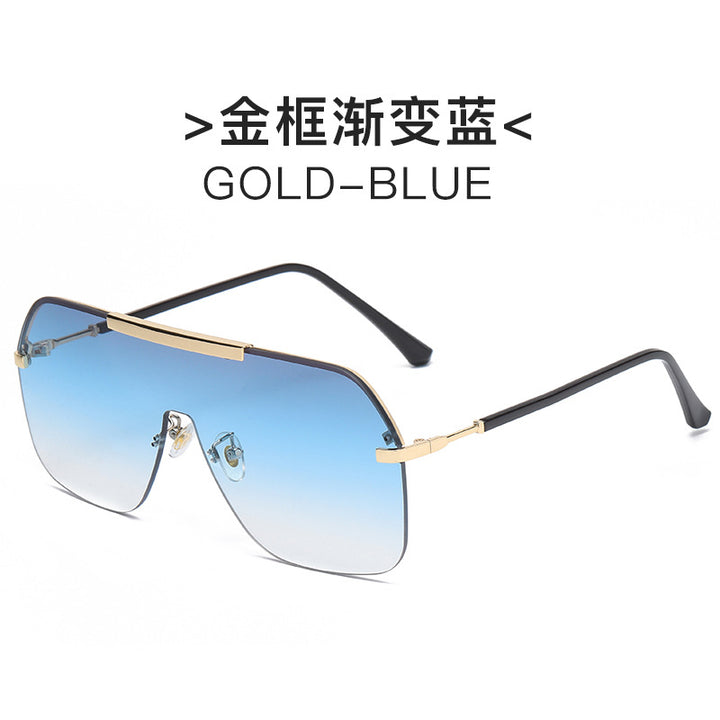 Dame ekstravagant oversized solbrille med futuristisk design Skanto