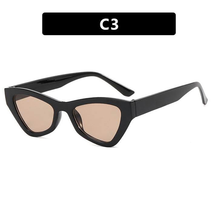 Damen modische Cat-Eye solbrille med transparent ramme Skanto