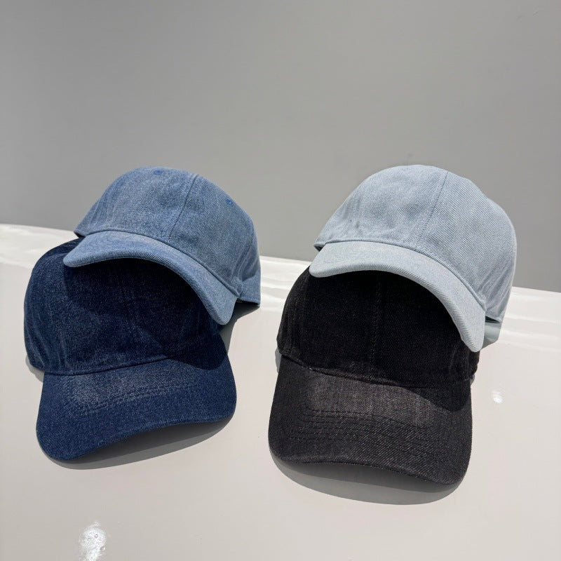 Klassisk justerbar denim baseballcaps for kvinner Skanto