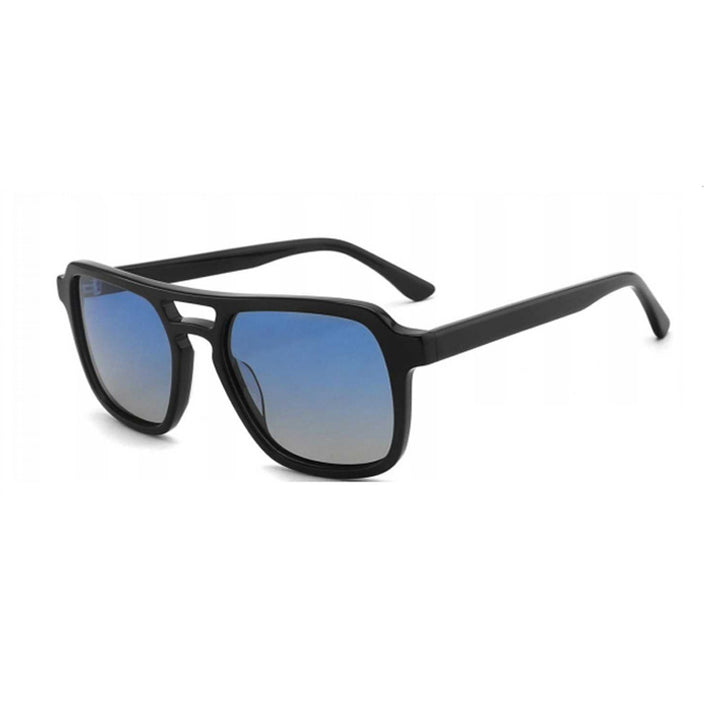 Dame solbrille med robust, stilisert plastramme og harmonisk avrundede glass Skanto