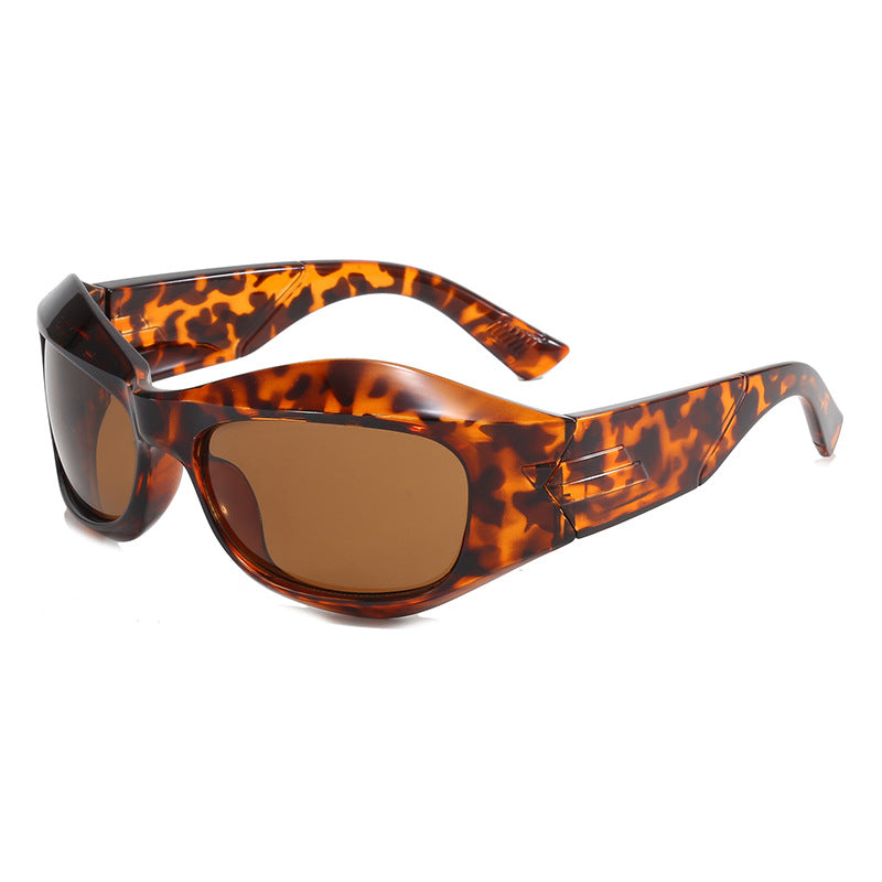 Dame Retro-solbriller i trendy skjolddesign Skanto