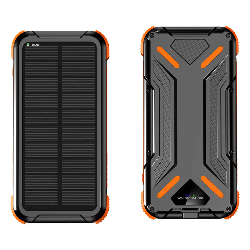 Solardrevet Powerbank med Robust Design og LED-Lys Skanto