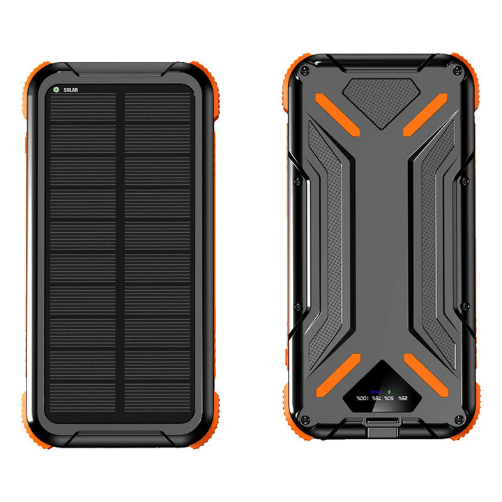 Solardrevet Powerbank med Robust Design og LED-Lys Skanto