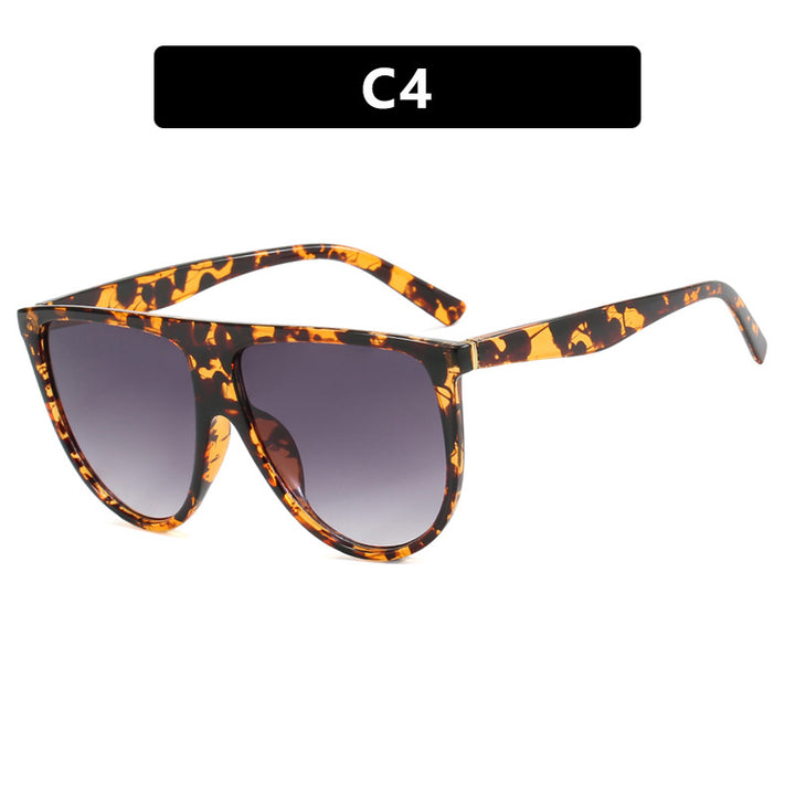 Women's trendy oversized sunglasses with stylish transparent frames Skanto