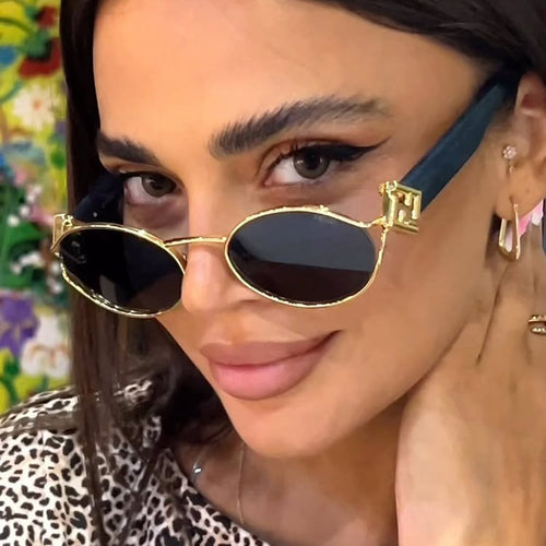 Women's fashion sunglasses with elegant metal frame and UV protection Skanto