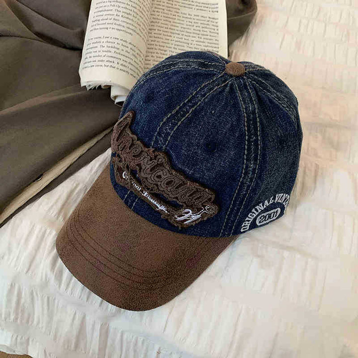 Herre Vintage Denim Baseball Cap Skanto