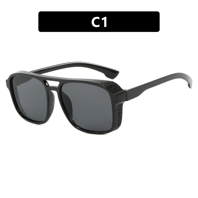 Dame moteriktig solbrille i trendy skilpaddemønster Skanto