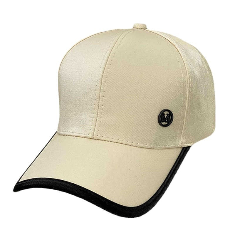 Kvinnenes skinnende sateng baseballcap Skanto