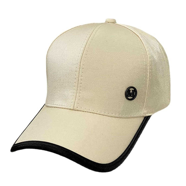 Kvinnenes skinnende sateng baseballcap Skanto