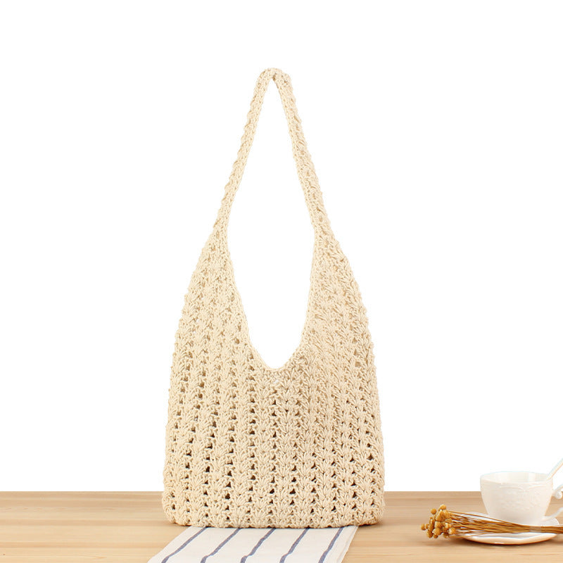 Handbag made of hand-knotted natural material Skanto