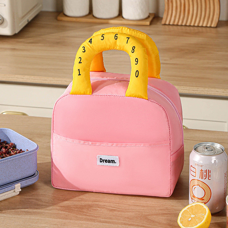 Insulated Lunch Bag With Colorful Handles Skanto