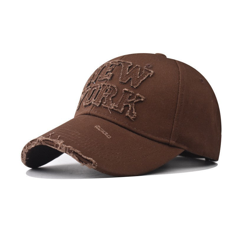 Kvinnenes Slitt Brodert Baseball Cap Skanto