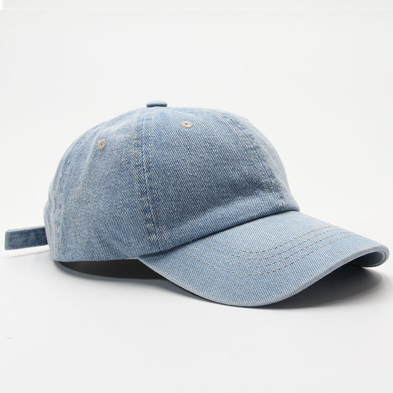 Kvinners Uformelle Justerbare Denim Baseball Caps Skanto