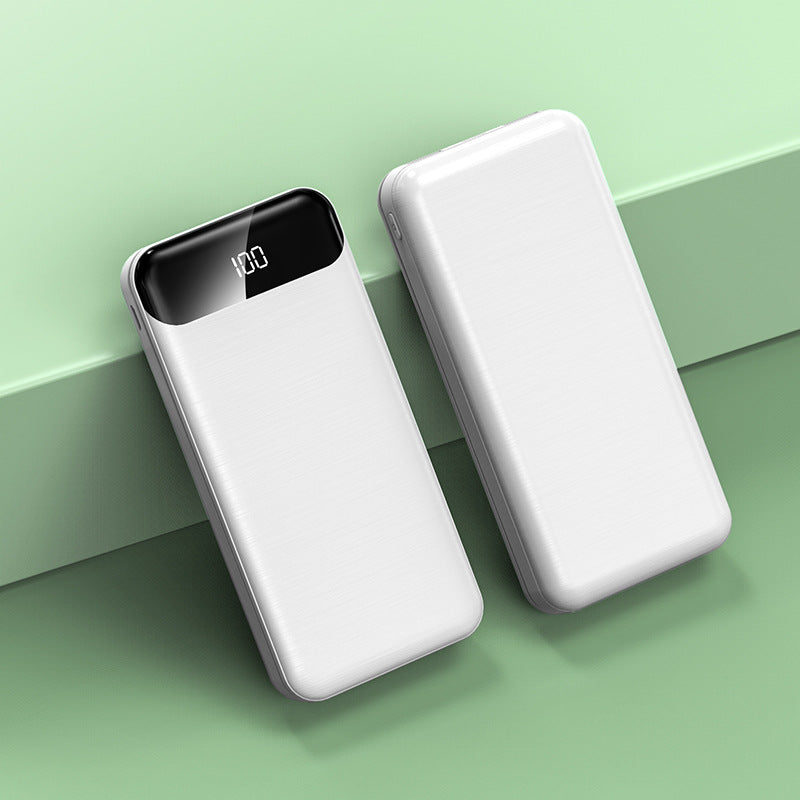 Ultra-slank Powerbank med LCD-skjerm og hurtigladingsfunksjon Skanto