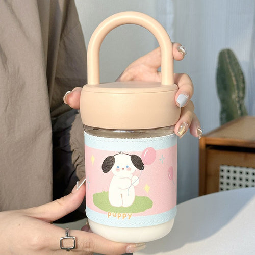 Dame drikkebeger med lekent hunde-design Skanto
