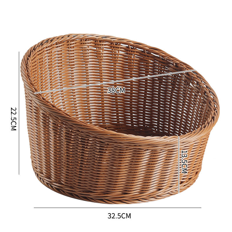 Naturlig Vevd Brødkurv Skanto