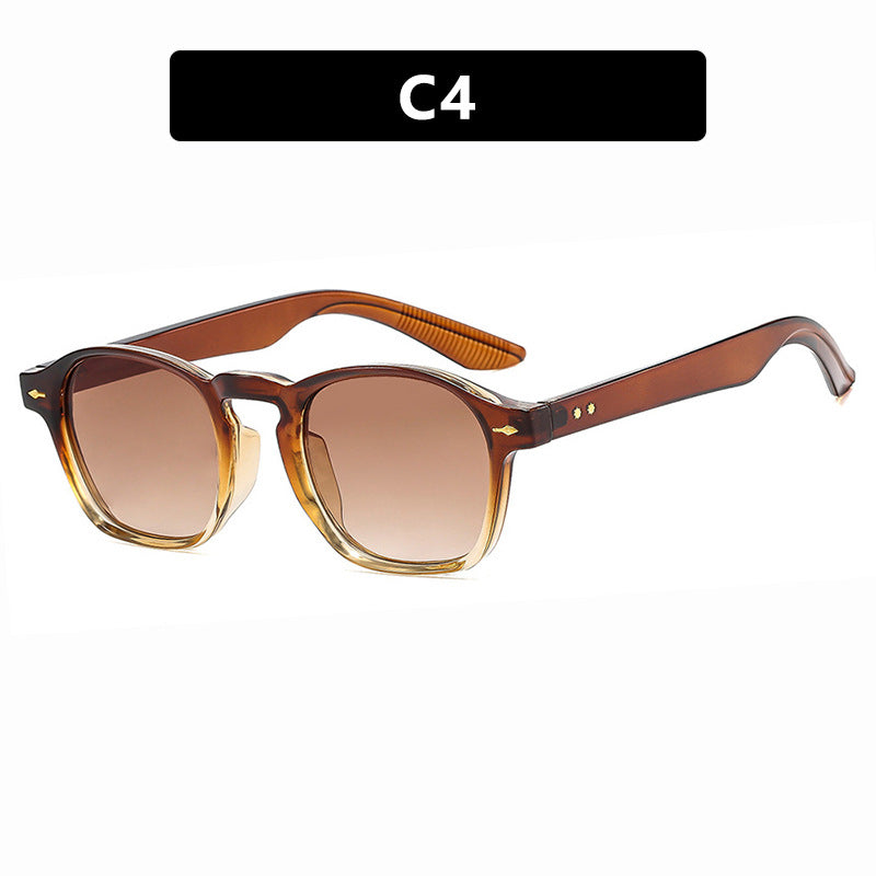 Women's fashionable rectangular glasses with transparent frame Skanto
