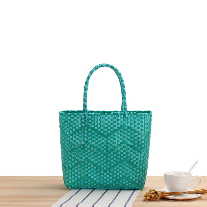 Practical tote bag with wave pattern Skanto