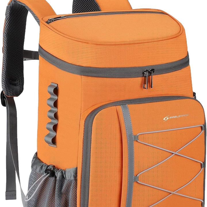 Unisex insulated picnic backpack with integrated cooler, bottle holder, and adjustable strap system Skanto