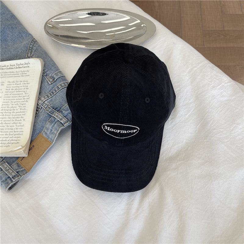 Kvinnens uformelle kordfløyels baseballcaps Skanto