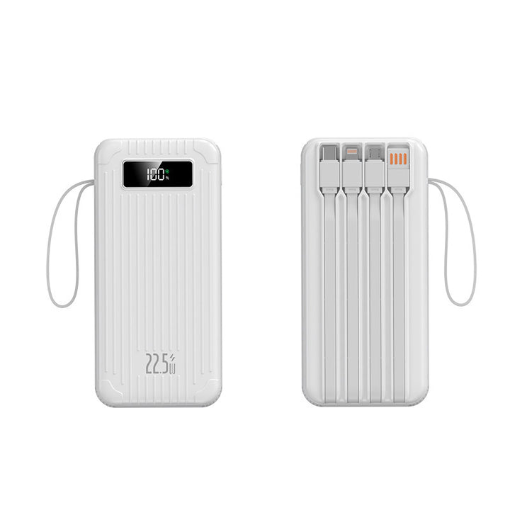 Bærbar powerbank med multifunksjonell ladeport og smartteknologi Skanto