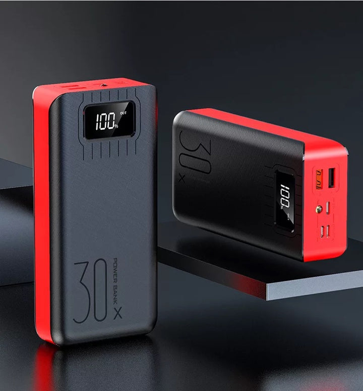 Høykapasitets powerbank med intelligent LCD-display Skanto