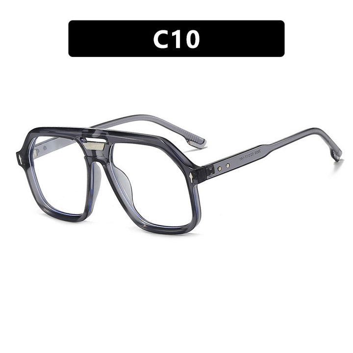 Women's oversized sunglasses with polygonal frame and UV protection Skanto