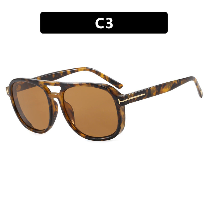 Women's square sunglasses with luxurious plastic frame and mirrored lenses Skanto