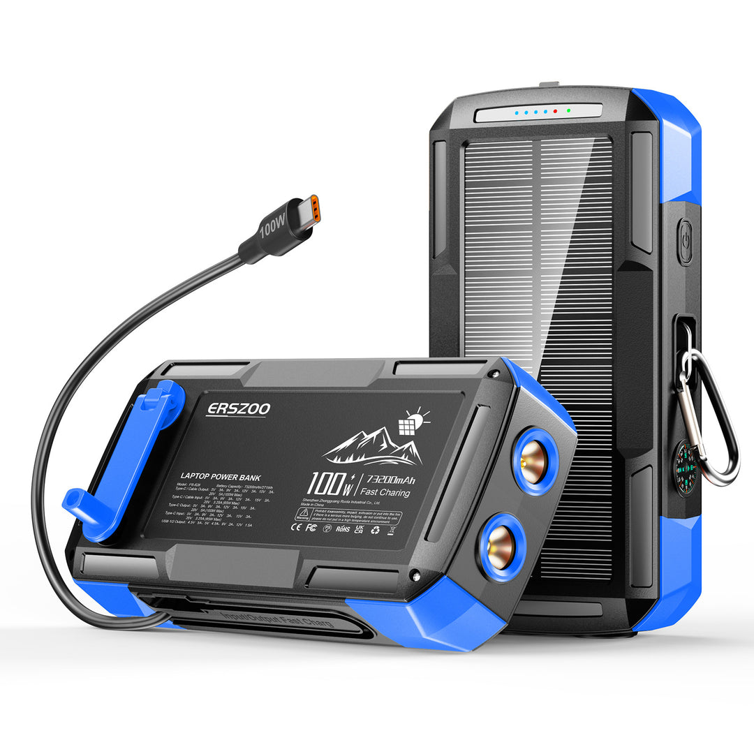 Bærbar solcellepowerbank fra Skanto