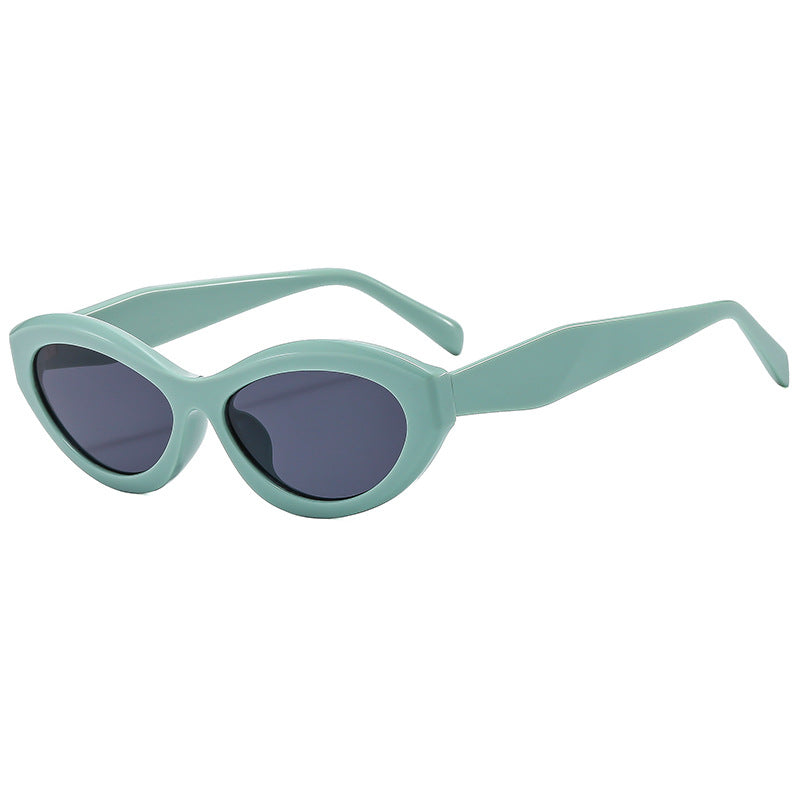 Dame Elegant Cat-Eye Solbrille med beskyttende UV-filter Skanto