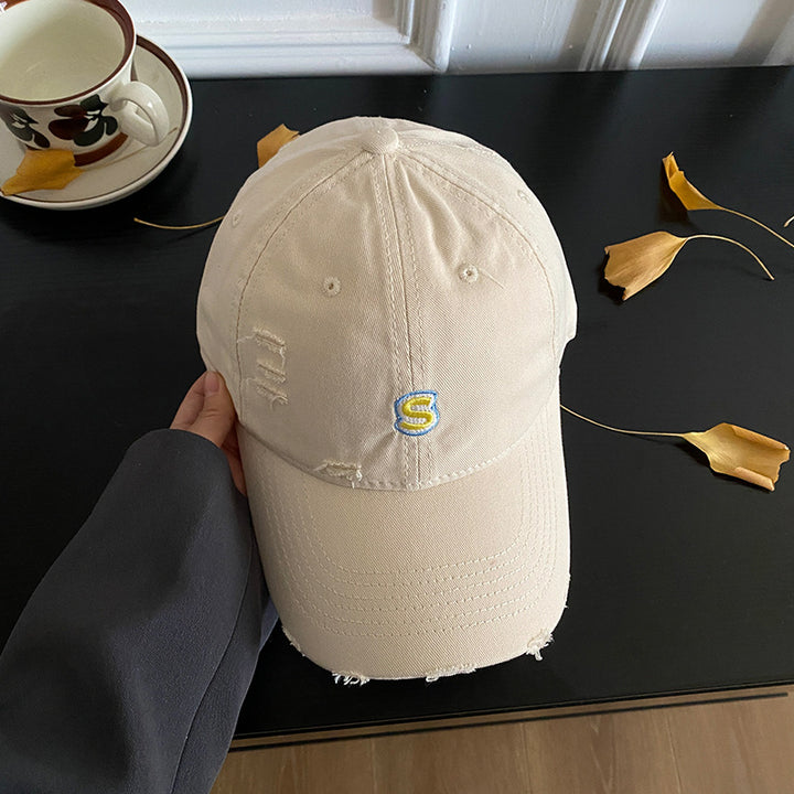 Unisex Slittet Brodert Baseball Caps Skanto