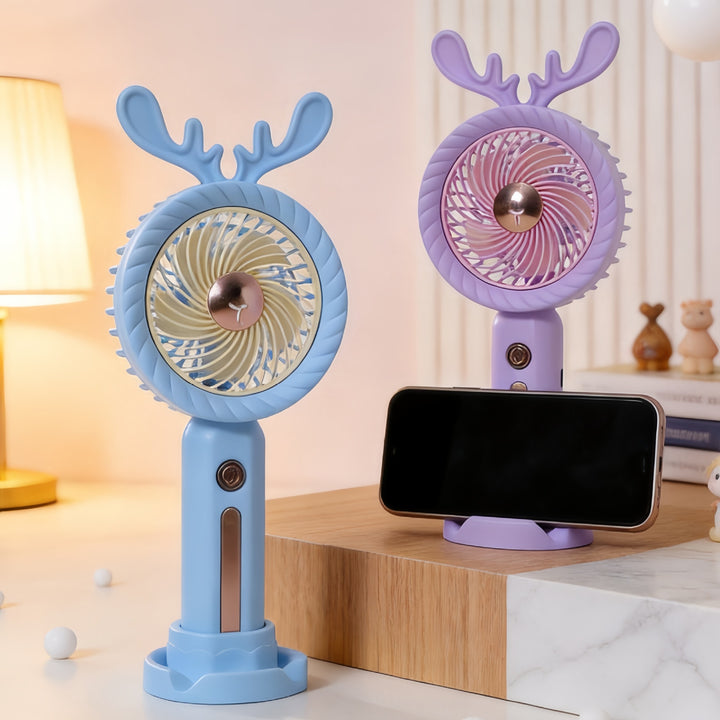 Dame Bærbar Håndvifte med kreativt Gevir-Design Skanto
