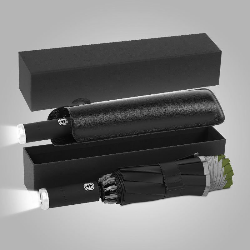 Dame elegant paraply med LED-lys Skanto