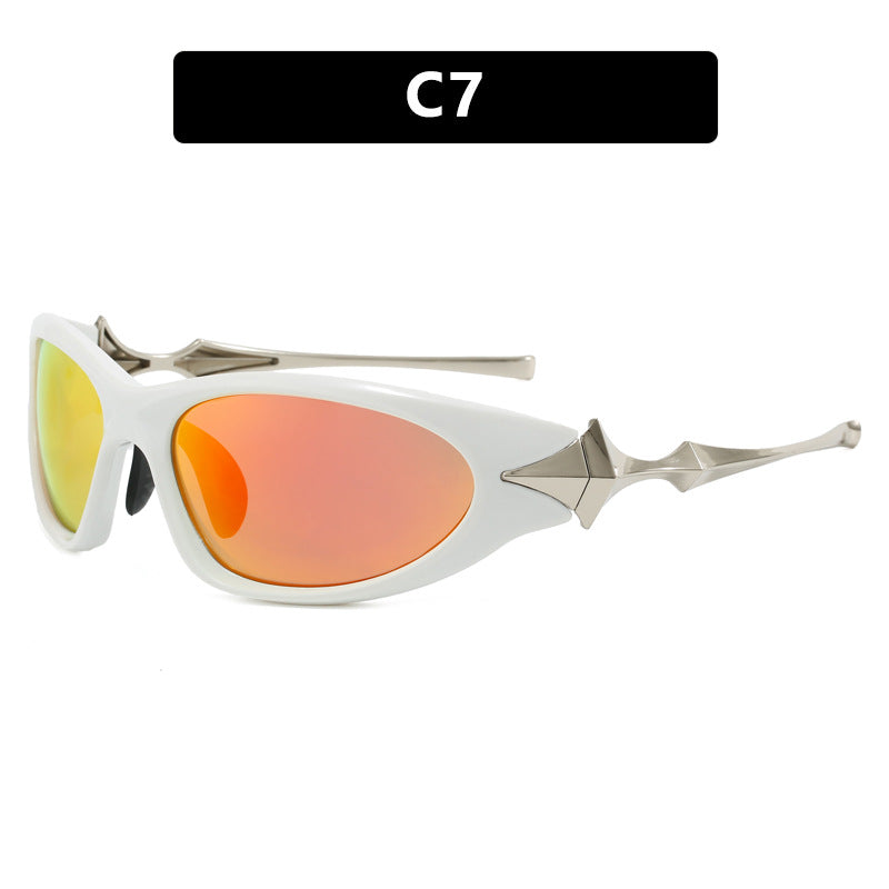 Women's futuristic sports sunglasses with ergonomic design Skanto