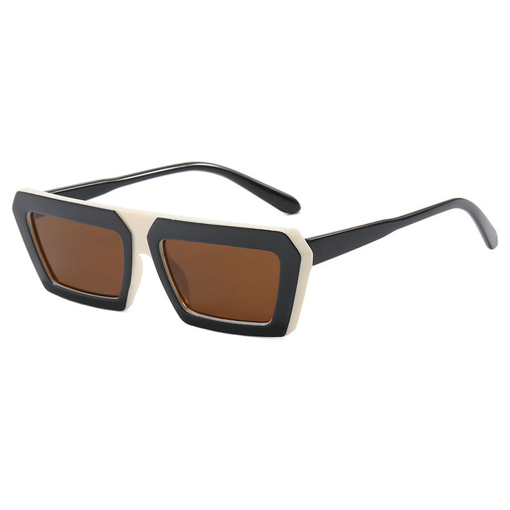 Dame fashion solbrille med markant firkantet ramme og polarisert glass Skanto