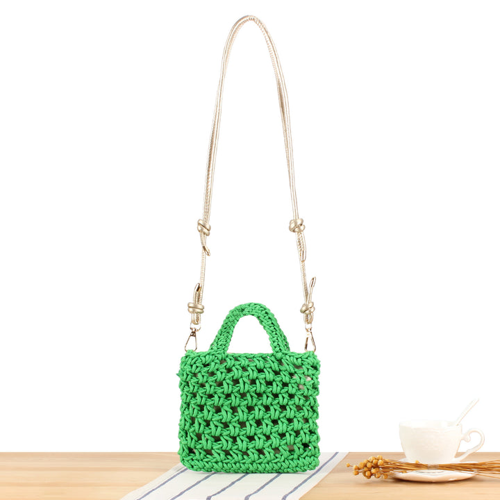 Håndbag i moderne makramee-design Skanto
