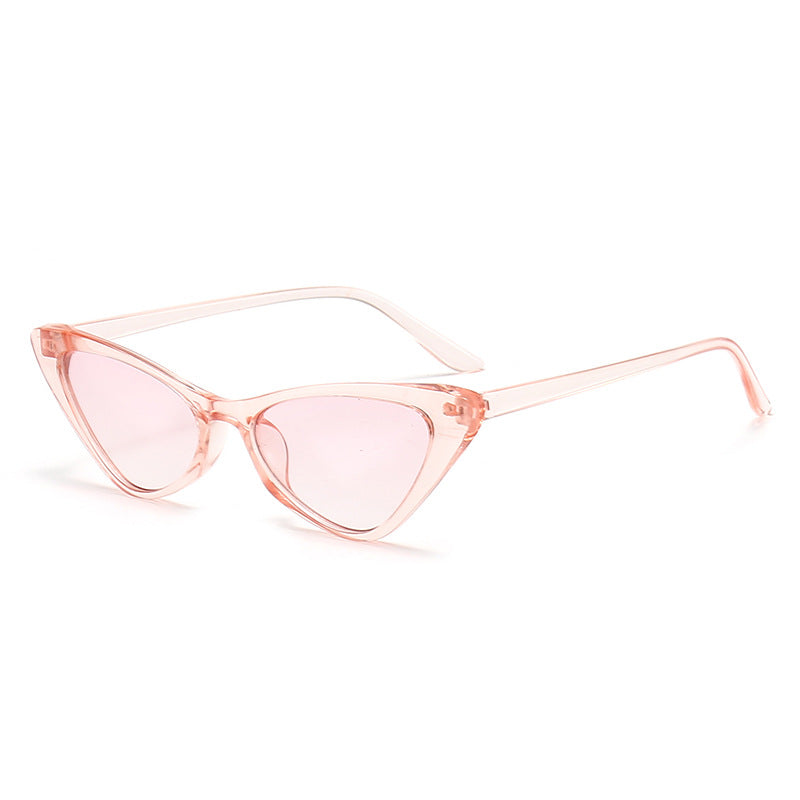 Dame stilige Cat-Eye solbriller med glanset plastramme Skanto