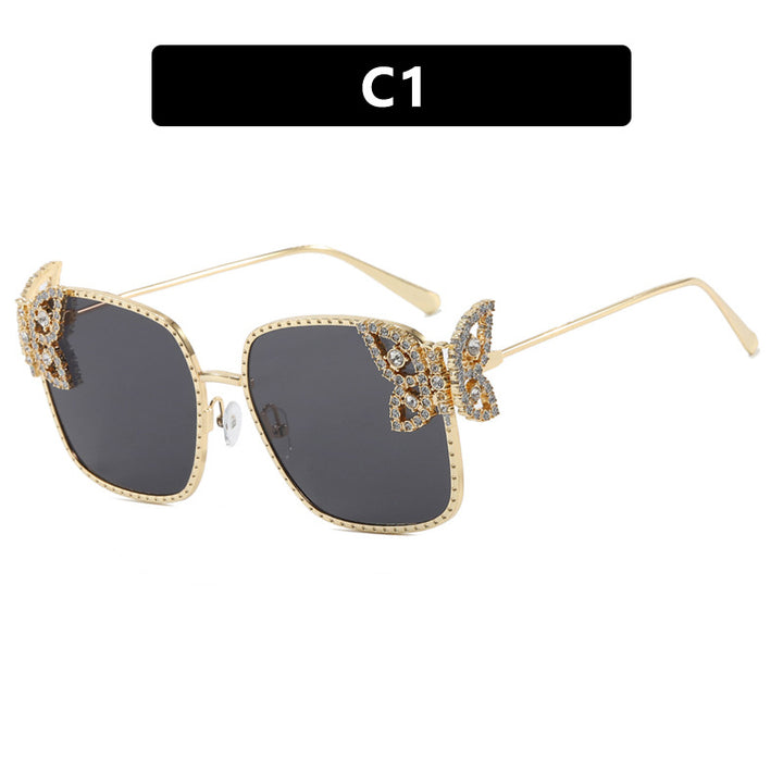 Women's extravagant glasses with sparkling details Skanto