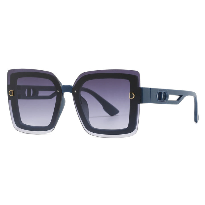 Dame moteriktig oversized solbrille i geometrisk design Skanto