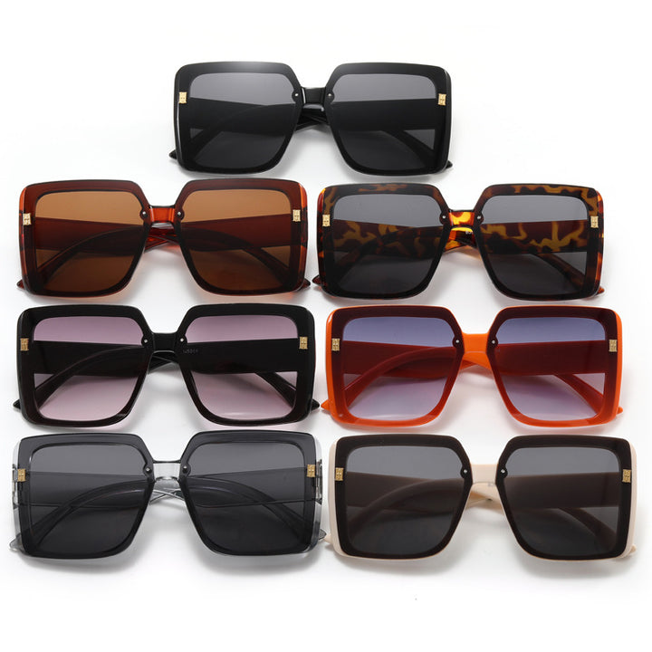 Damer trendy oversized firkantet solbrille Skanto