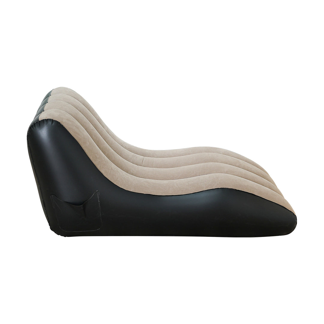 Kvinne Komfortabel Inflatable Relax Lounge Stol med Ergonomisk Ryggstøtte Skanto