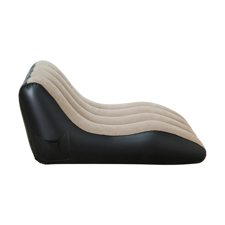 Kvinne Komfortabel Inflatable Relax Lounge Stol med Ergonomisk Ryggstøtte Skanto