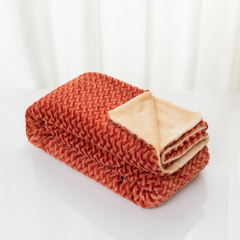 Damer myk og koselig mikrofiber-pledd Skanto